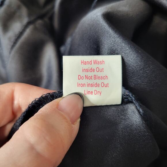 Julie Brown Faux Suede Fringe Waist Mini Sheath Dress Navy Blue Sleeveless 2 XS - Picture 8 of 8